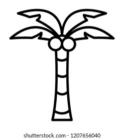 Fruit bearing coconut tree