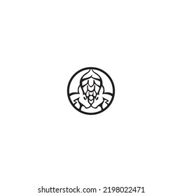 fruit beer creative design logo
