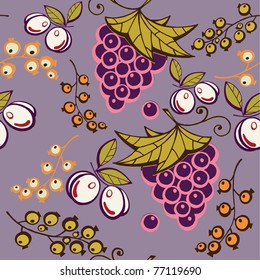 fruit and berry. seamless design