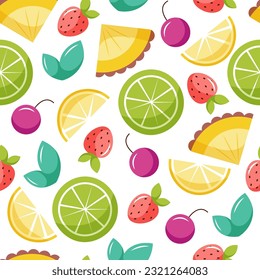 fruit and berry seamless pattern

