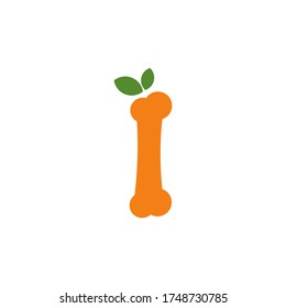 fruit bone vector design template illustration