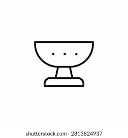 fruit bowl compote icon sign vector