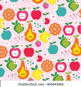 fruit and butterflies