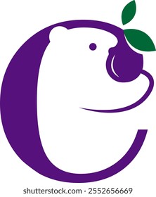 Fruit C Letter Logo Design