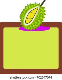 fruit  cartoon label to enter text
