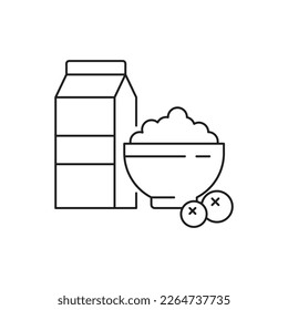Fruit cereal breakfast icon design. isolated on white background