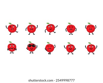 Fruit Character Expression Element Set