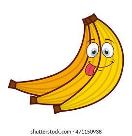 fruit character face isolated icon vector illustration design