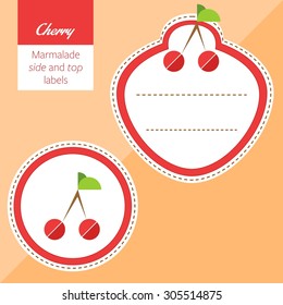 Fruit, cherry label graphic