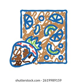 fruit chocolate doodle icon sketch vector. fruit chocolate sign. isolated symbol illustration