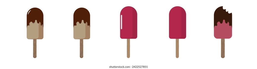 	
Fruit and chocolate ice cream set