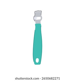 fruit citrus zester cartoon. cooking baking, garnish flavor, stainless steel fruit citrus zester sign. isolated symbol vector illustration