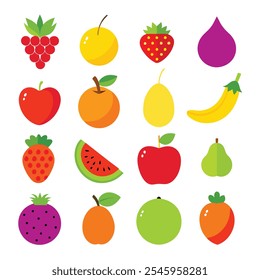 Fruit Clip Art Vector Illustration Collection.