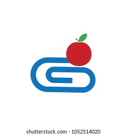 Fruit Clip Logo Icon Design