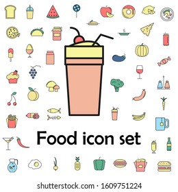 fruit cocktail colored icon. food icons universal set for web and mobile