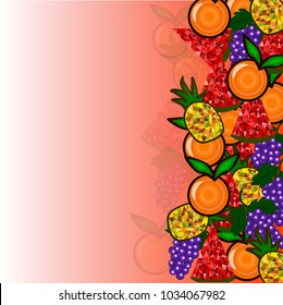 Fruit colorful background design