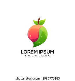 Fruit Colorful logo illustration vector