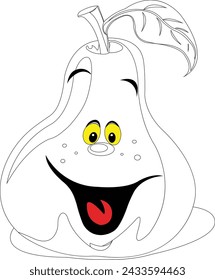 Fruit coloring page for kid