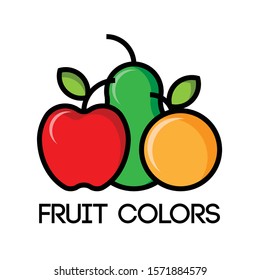 Fruit Colors Logo Vector Illustration