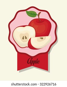 Fruit concept and healthy food design, vector illustration 10 eps graphic.