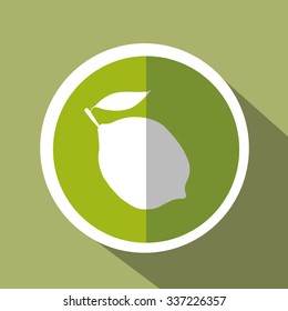 Fruit concept over seal stamp  design, vector illustration 10 eps graphic