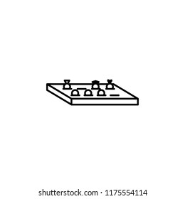 fruit counter outline icon. Element of shopping icon for mobile concept and web apps. Thin line fruit counter icon can be used for web and mobile