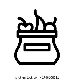 fruit crate icon or logo isolated sign symbol vector illustration - high quality black style vector icons
