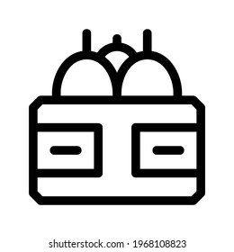 fruit crate icon or logo isolated sign symbol vector illustration - high quality black style vector icons
