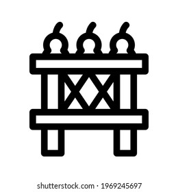 fruit crate icon or logo isolated sign symbol vector illustration - high quality black style vector icons
