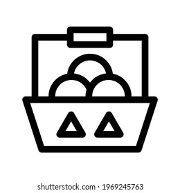 fruit crate icon or logo isolated sign symbol vector illustration - high quality black style vector icons
