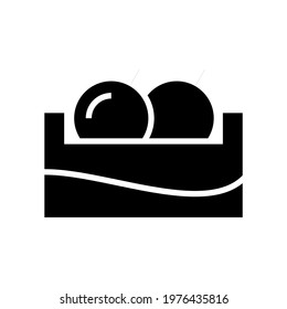fruit crate icon or logo isolated sign symbol vector illustration - high quality black style vector icons
