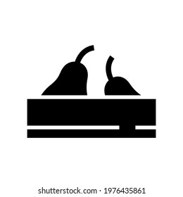 fruit crate icon or logo isolated sign symbol vector illustration - high quality black style vector icons
