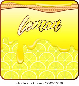 Fruit and cream pattern design, lemon, cookie and cream concept