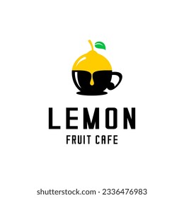 fruit and cup logo vector design