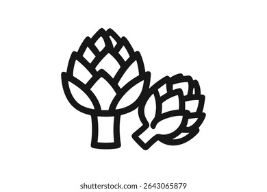 Fruit Cup Vector Line Art Illustration for Healthy Eating and Refreshing Dessert