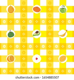 Fruit curtain model tree - style modern fresh