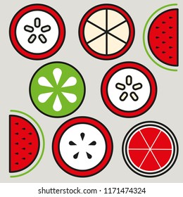 fruit cut design