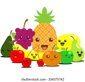 Fruit cute cartoon collection