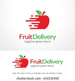 Fruit Delivery Logo Template 