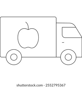 Obsttransporter mit weißem Hintergrund.
