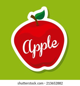 fruit design  over green background vector illustration