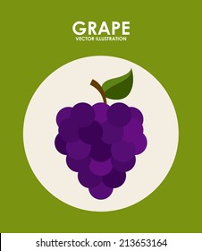 fruit design  over  green background vector illustration