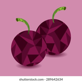 Fruit design over purple background, vector illustration.
