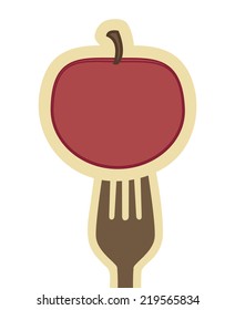 Fruit design over white background, vector illustration