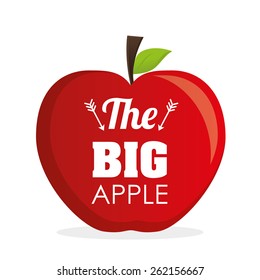 Fruit design over white background, vector illustration.