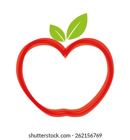 Fruit design over white background, vector illustration.