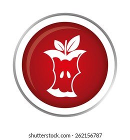 Fruit design over white background, vector illustration.