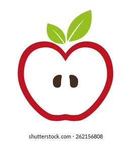 Fruit design over white background, vector illustration.