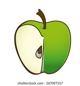 Fruit design over white background, vector illustration