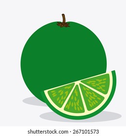 Fruit design over white background, vector illustration